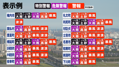 テレビ画面イメージ（一覧形式）