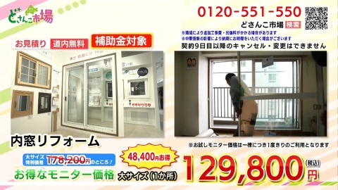 内窓リフォームモニター価格