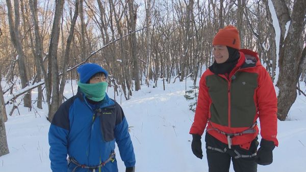 網走の森の中