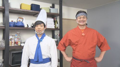 料理人姿のティモンディ