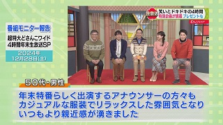 「超特大どさんこワイド ４時間年末生放送ＳＰ」モニター報告（１）画像